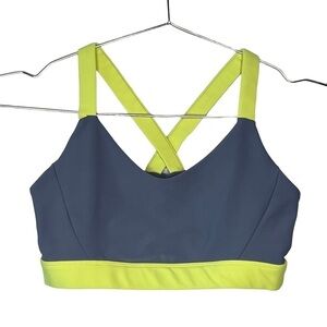 SOUL By Soulcycle Two Tone Podium Cami Sports Bra Neon Details